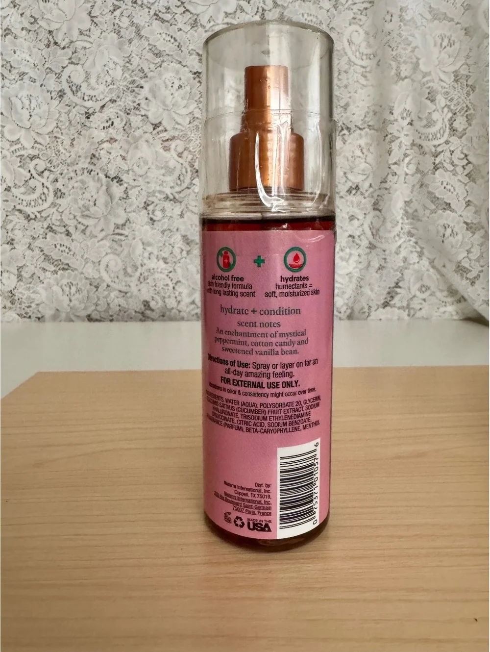 Tree Hut Merry Mint Body Mist 6 oz Iced Peppermint Cotton Candy Vanilla